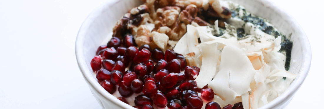 Clean-Eating Pomegranate Coconut Yogurt Bowl-Philosophie