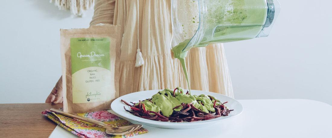 Pesto Beet Noodle Recipe-Philosophie
