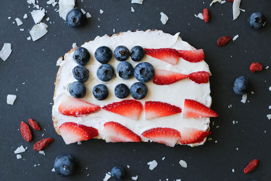 Superfood Toast Tuesday: Flag Toast!