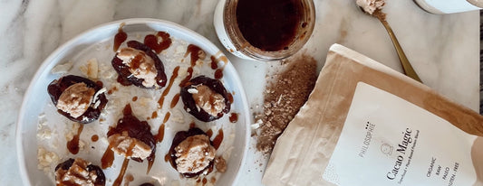 Cacao Coconut Butter Stuffed Dates-Philosophie