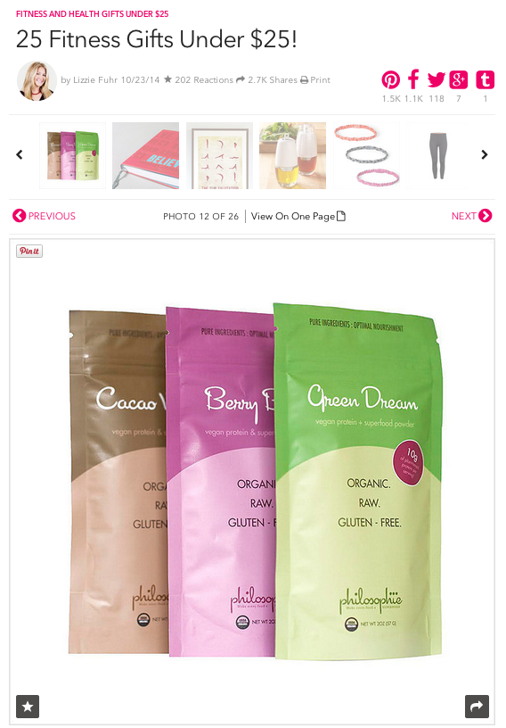 PopSugar Fitness | October 2014-Philosophie