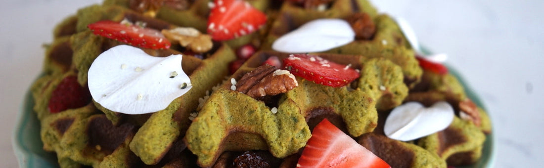 Green Gluten-free Pumpkin Waffles-Philosophie