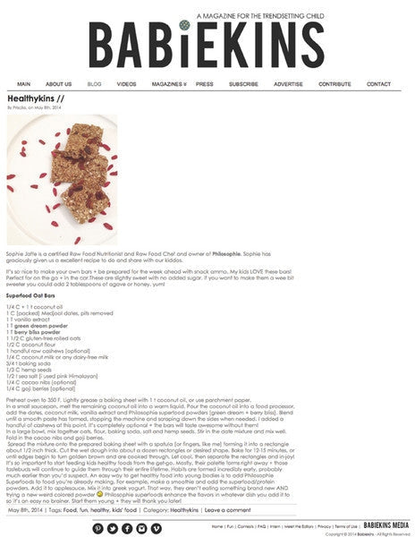 Babiekins | May 2014-Philosophie