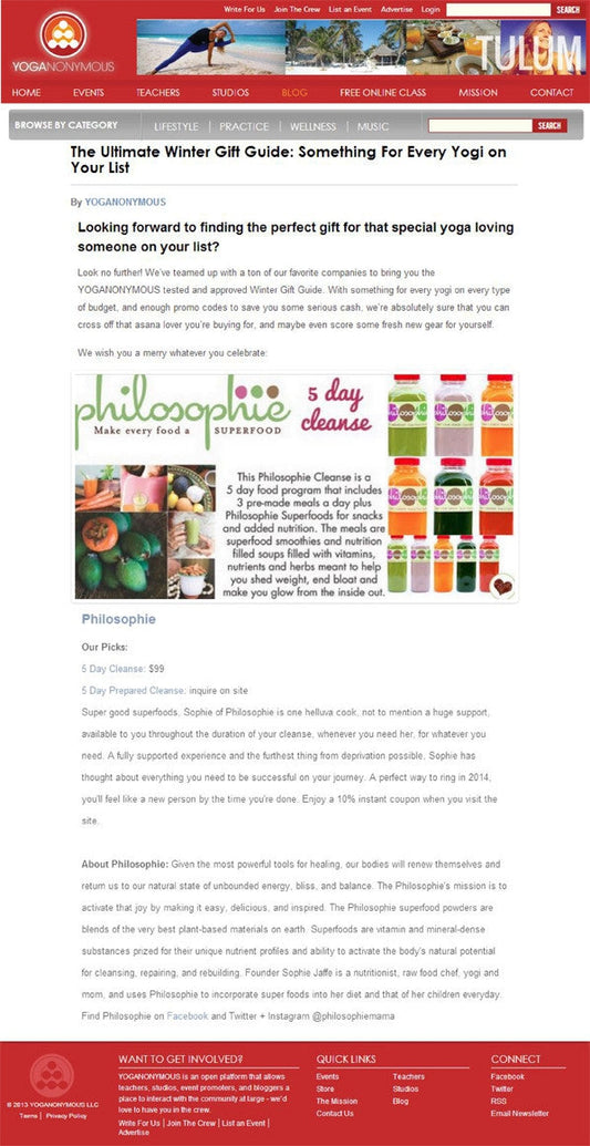 Yoganonymous | December 2013-Philosophie