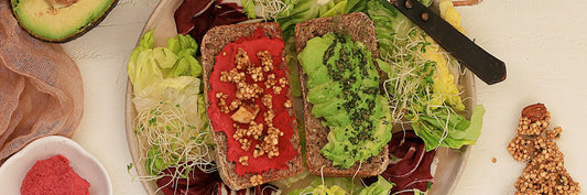 Beet Hummus + Avocado Toast-Philosophie
