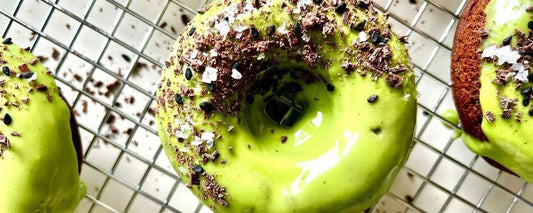 Gluten-Free Chocolate Matcha-Glazed Donuts-Philosophie