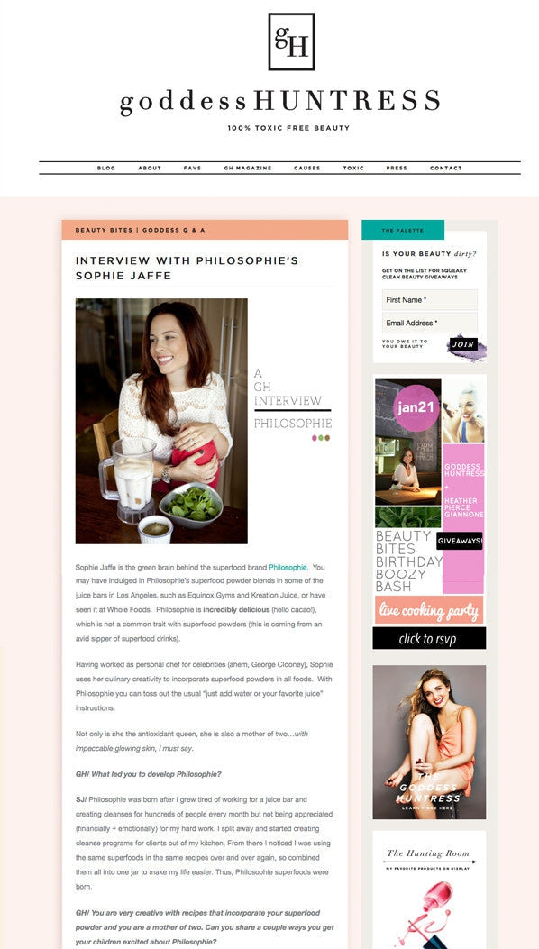 Goddess Huntress | November 2013-Philosophie