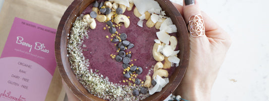 Berry Collagen Smoothie Bowl Recipe-Philosophie