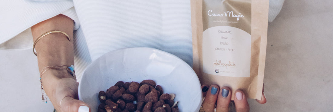 Cacao Covered Roasted Almonds-Philosophie