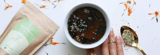 Spirulina Miso Bone Broth Soup Recipe-Philosophie
