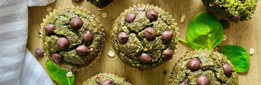 Healthy, Tasty Spinach Chocolate Chip Muffins-Philosophie