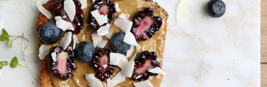 Simple Berry + Nut Butter Toast-Philosophie