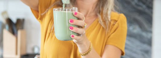 Pumpkin Spice Oat Matcha Latte