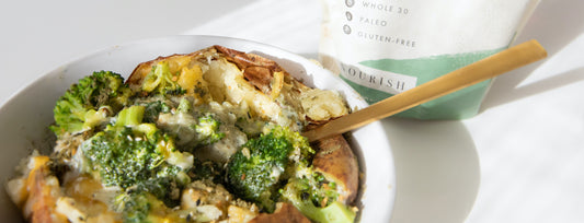 Baked Potato with Broccoli & Superfood Topping